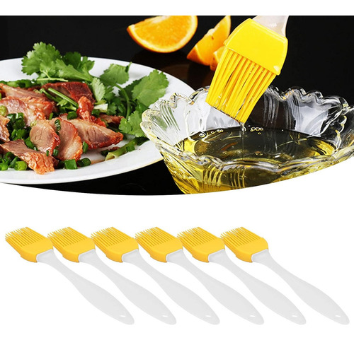 Brocha De Silicón Utensilio Repostería Cocina 6piezas