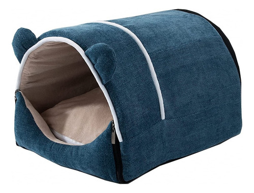 Cama Cueva Removible Azul L