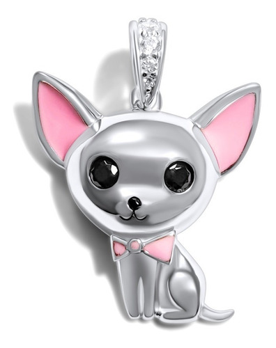 Charm Plata 925 Chihuahua Perro Mascota   / Aranyjoyas