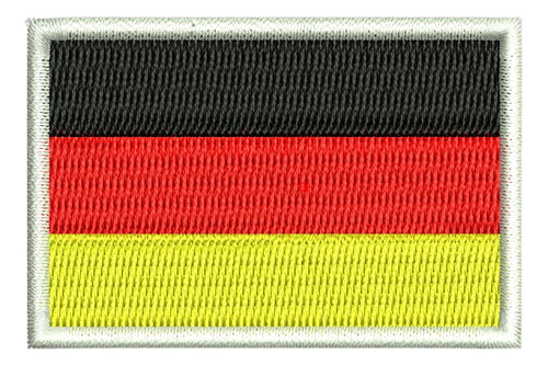 Parche Bordado Bandera Alemania Termoadhesiva 6 X 4 Cms