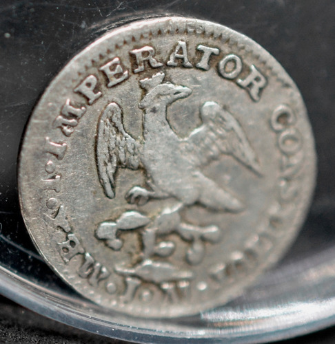 Moneda 1/2 Real Agustín De Iturbide Plata Original 1823 J Mo