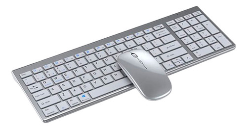 Kit Mouse Teclado Para Mac Notebook Inalambrico Silver Gofor