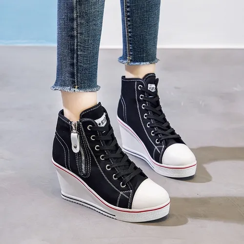 Tenis con 2025 tacones para mujer