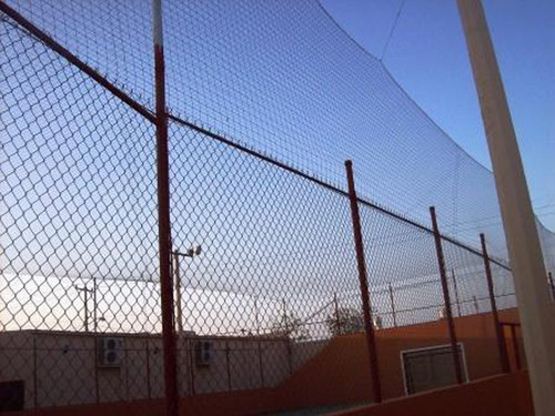 Red Portería Malla Deporte Perimetral 30x8m Cuadros 10x10 Cm