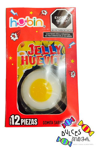 Hubin Gomita Jelly Huevito Tronador C/12- Divertidodelicioso