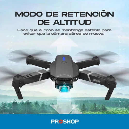 Mini drone Smart Tech Premium E88 Camara Simple con cámara 4K negro 2.4GHz  1 batería