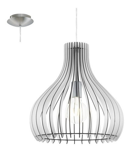 Colgante Tindori, En Fibras De Madera, Blanco - Eglo Eg0262