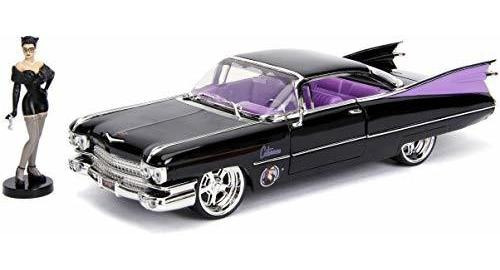 Jada 1959 Cadillac Coupe Deville Black Con Catwoman Diecast