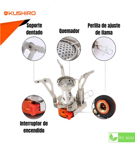Mini Anafe Calentador Plegable Camping Pesca Estuche Cocina
