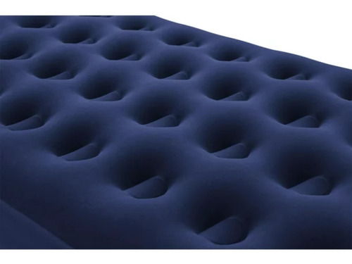 Cama Colchon Inflable Camping Twin Individual Ozark Airbed Color Azul