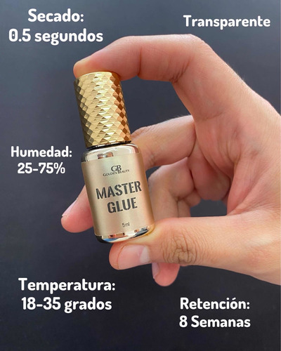 Adhesivo Para Extensiones De Pestañas Master Glue De Gb