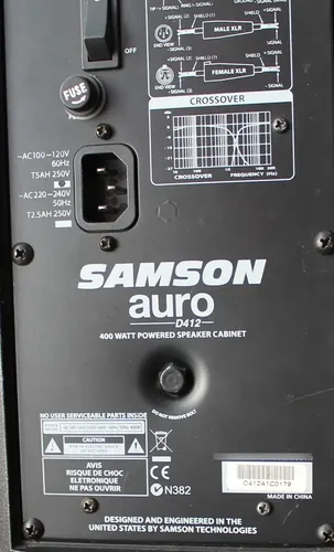 Par Caixas Ativas Samson Auro D412 250rms 400w (só Retirada