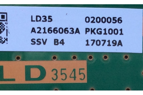 Led Driver A2166063a / 1-981-827-11 / Modelo Xbr-55x900e (Usado)