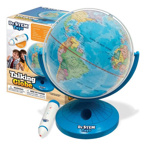 Dr. Stem Toys Talking World Globe Con Lpiz Digital Interacti
