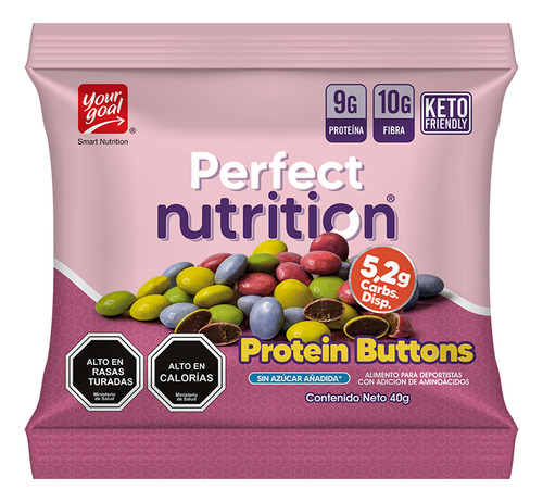 4 Perfect Nutrition Protein Buttons