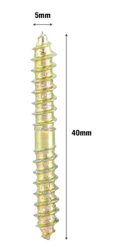 Conector De Muebles De Madera Con Extremos Roscados 20 Uds.