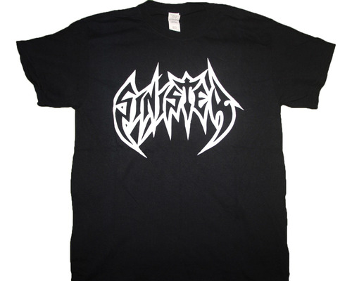 Gusanobass Playera Usada Metal Sinister Logo Official Death