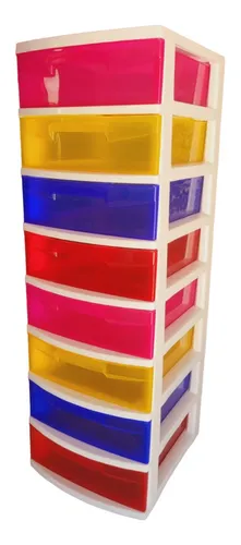 Cajonera organizadora de plastico de colores hotsell