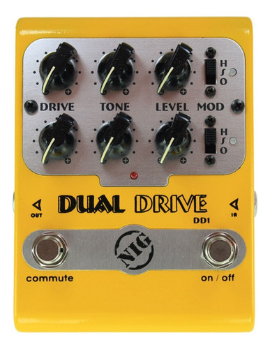 Overdrive Duplo - Drive, Tone, Level - 9v - Made In Brazil