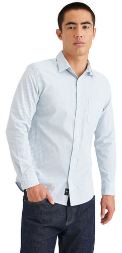 Camisa Hombre Original Button-up Slim Fit Celeste Dockers