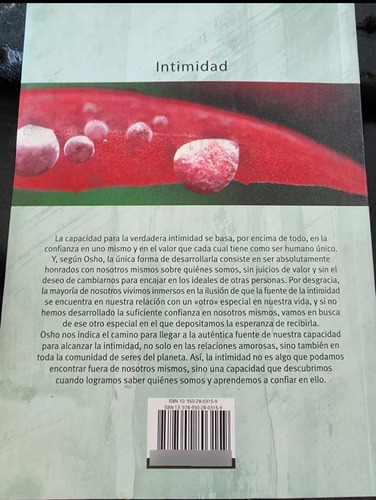 Intimidad: La Confianza En Uno Mismo - Osho, Grijalbo (Usado)