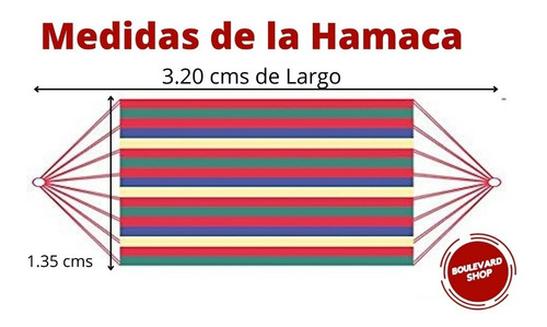 Imagen 4 de 7 de Hamaca Doble Colombiana Elaboradas En Algodón Alta Calidad