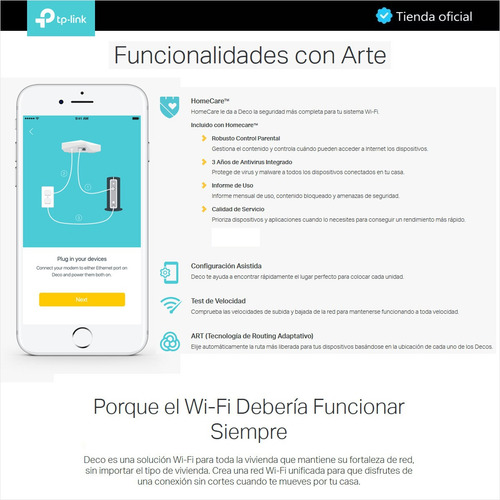 Tp-link, Sistema Wifi Malla Para El Hogar, Deco M5 (2-pack)