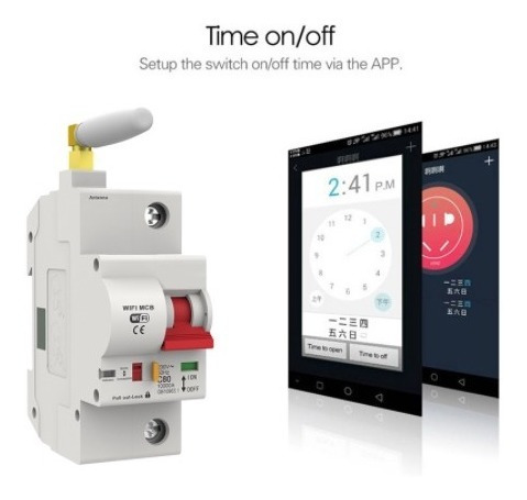 Disjuntor 1 Polo Casa Inteligente Wifi Alexa Google Home
