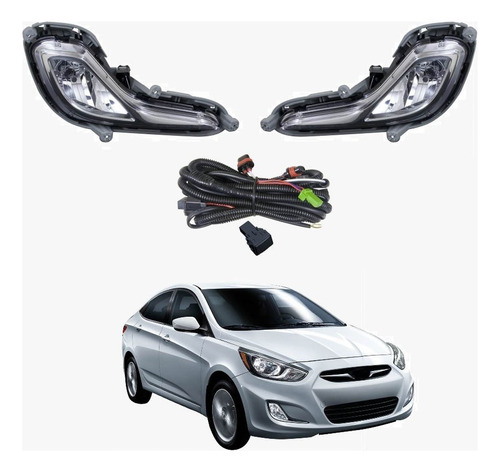 Faros Neblineros Hyundai Accent 2011 2013 2015 2017