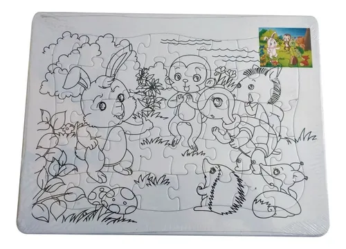 Rompecabezas Para Niños Animales Para Colorear