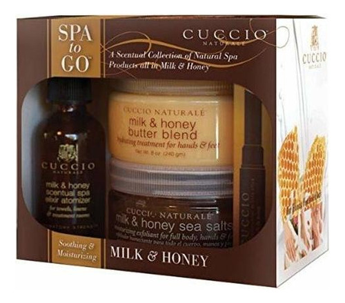 Kits - Cuccio 4 Piece Spa To Go Kit, Milk And H