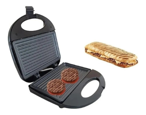 Mini Plancha Eléctrica Parrilla Sandwichera Tostador 750w