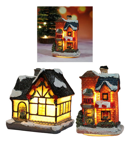 Light Up Christmas Snow House Led Village Dollhouse