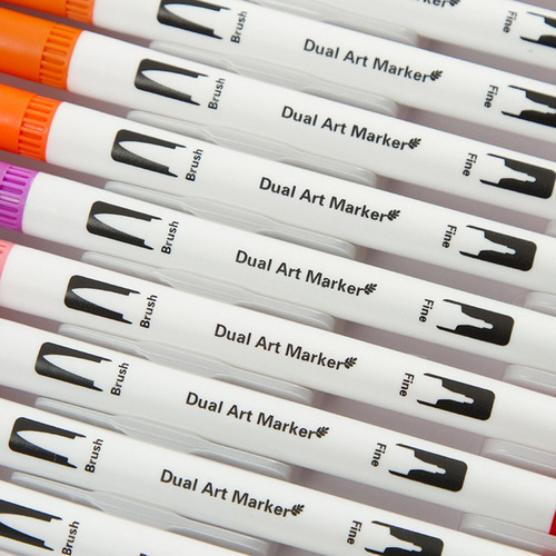 100 Piezas De Rotuladores De Doble Punta, Pintura De Dibujo