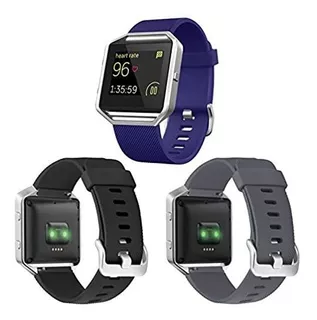 Eseekgo 3-pack Compatible Con Bandas Fitbit Blaze Para Hombr