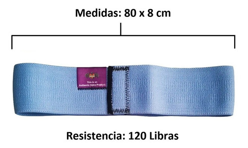 Imagen 2 de 4 de Banda De Resistencia Elástica En Tela Fitness