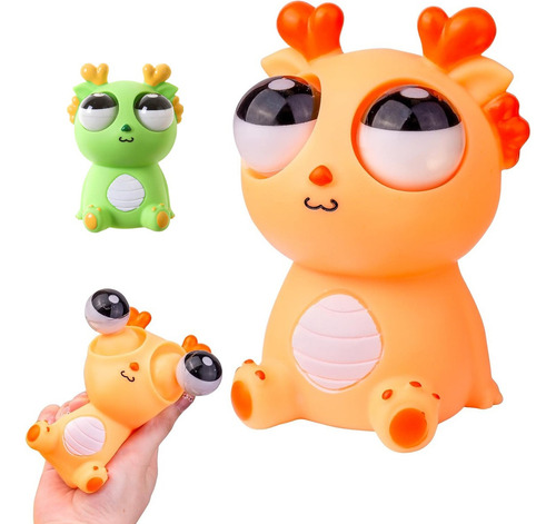 2 Piezas Escuuchi Squishy Kawaii Antiestrés Elástico Juguete Color Naranja