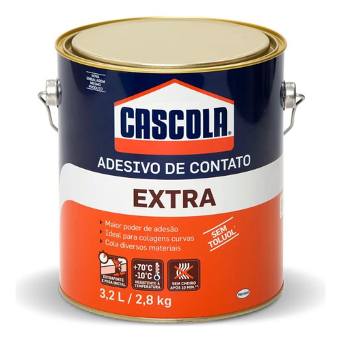Cola De Contato S/tuluol Extra Forte 2,8kg - Cascola