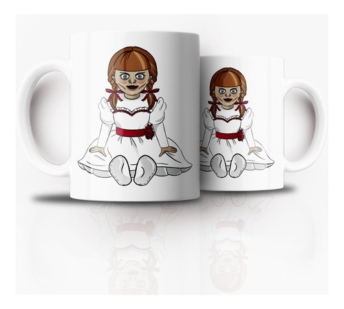 Tazón Taza Personalizada Halloween Annabelle Muñeca