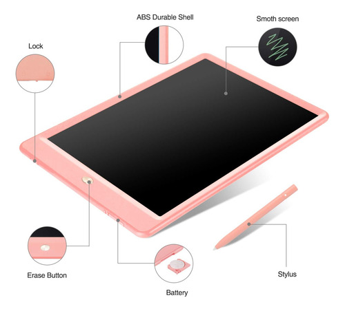 2 Paquete De Tableta De Escritura Lcd Para Niños Doodle Boar