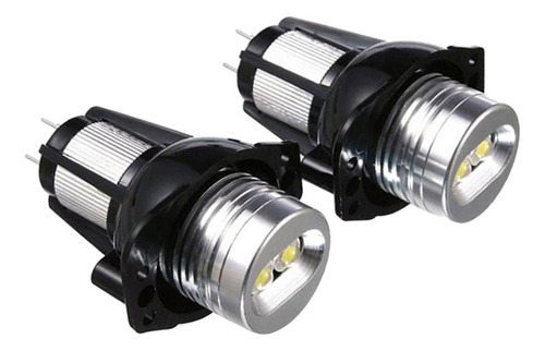 2 Peças Led Luz De Olhos De Anjo 12w 12v 6000k Compatível