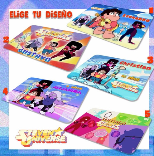 Imagen 2 de 2 de 30 Manteles De Steven Universe Fiesta Infantil Envío Gratis!