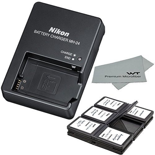 Nikon Mh 24 Cargador Para Nikon En El14 Batería De Ion...