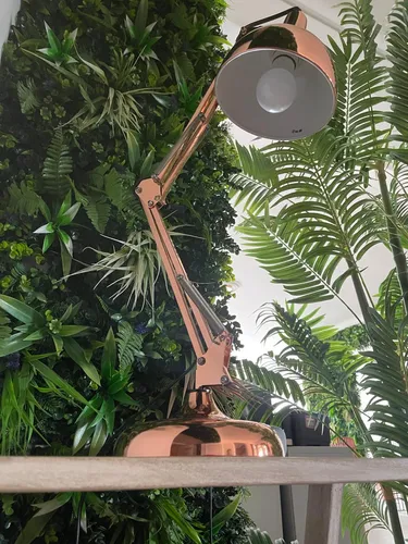 Lámpara De Escritorio, Articulada, Rose Gold, Eglo (Usado)