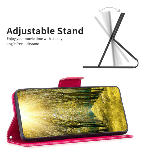 Para Samsung Galaxy A20/30/40 Funda Estilo Cartera Mariposa