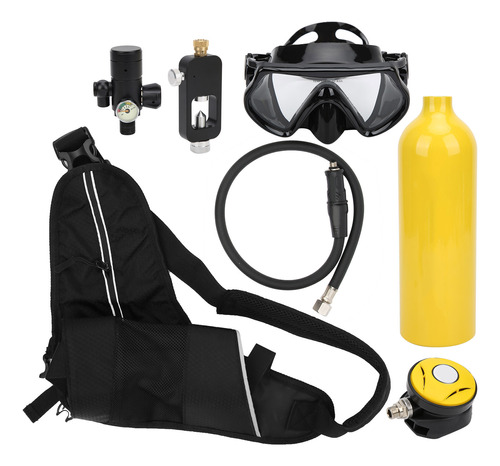 Kit Portátil De Respiración Submarina Yellow Diving Tank De