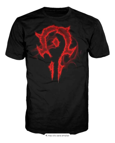 Polera Unisex Warcraft Game Horde Logo Algodon Estampado