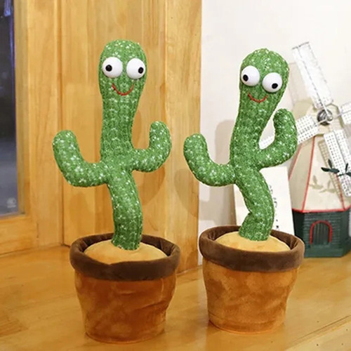 32cm Cactus Juguete Para Niños De Peluche Planta Eléctrica J