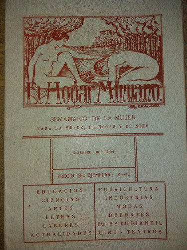Revista Muy Rara El Hogar Minuano Minas Lavalleja 1934 Lando