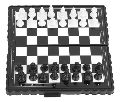 Juego Fijo Magnético Portátil Del Tablero Plástico Del Ajedr